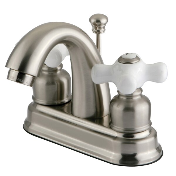 Restoration, 4" Centerset Bathroom Faucet, Brushed Nickel